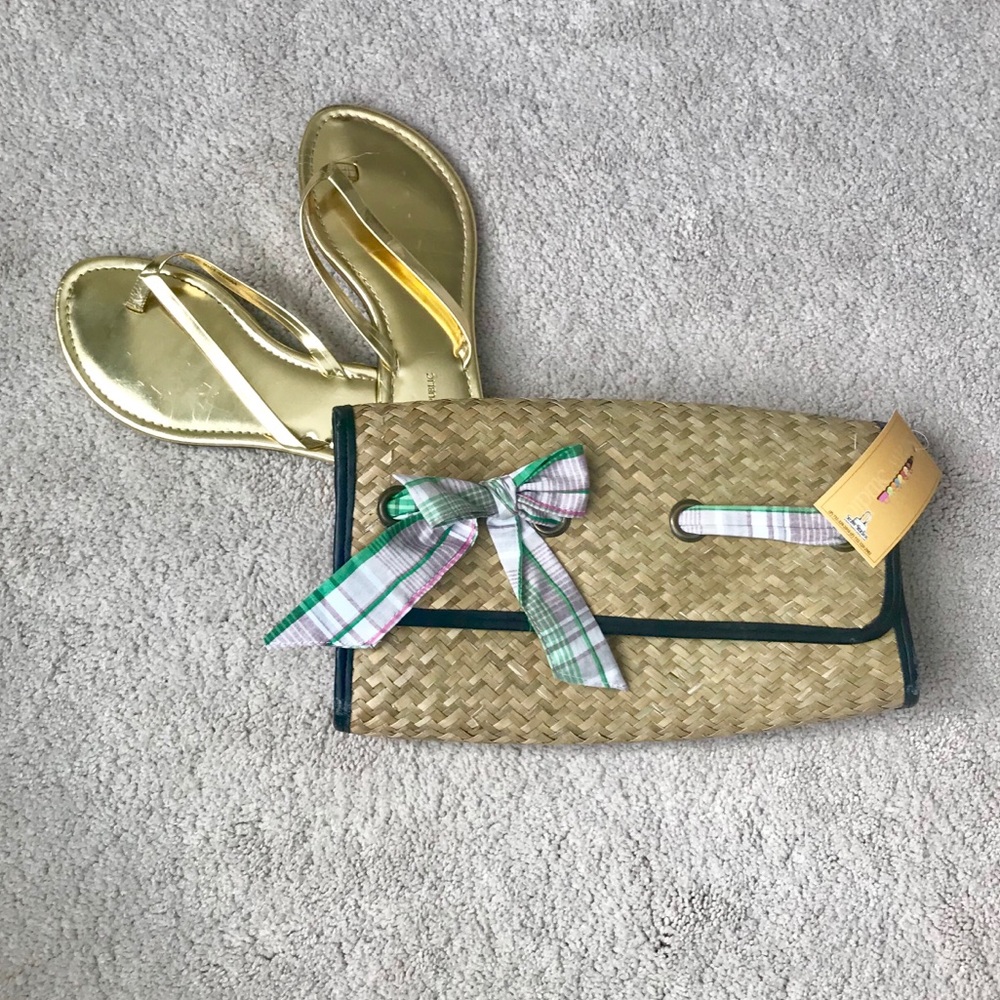 Straw Clutch Purse